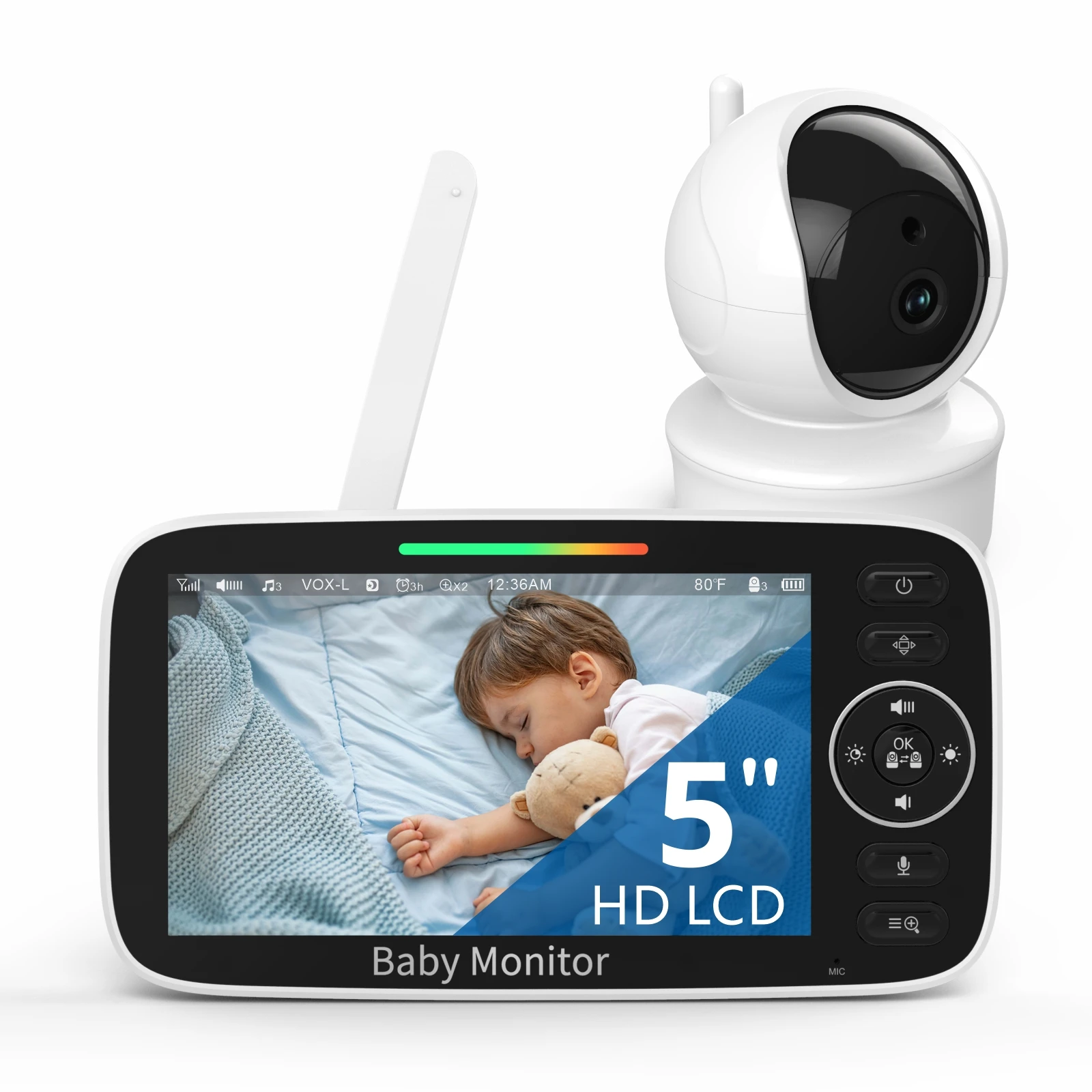 promotion 5 inch HD hot selling cheap good quality smartree baby monitor with factory price