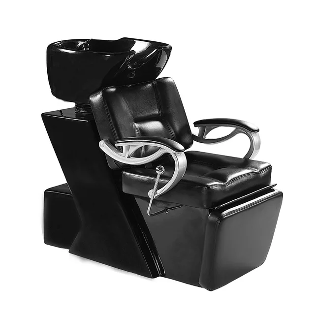 shampoo bowl and chair hair salon furniture / salon gold shampoo /chair shampoo chair backwash unit