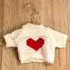 Maglione bianco cuore d'amore