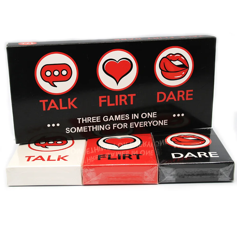 Wholesale Fun Couple Romantic Card Game Talk Or Flirt Or Dare Cards 3 Games Cards Deck Lovely Gift For Couples Adult sex games From m.alibaba photo picture