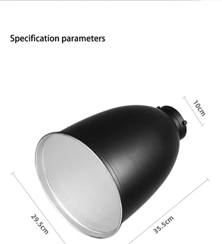11 Inch 45° Telephoto Reflector Diffuser Lamp Shade Dish with 60 Degree Honeycomb Grid for Bowens Mount Studio Flash detail image
