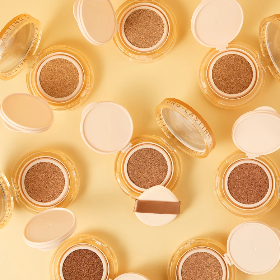 Custom Logo SPF 30+ Sunscreen Makeup Nourishing Foundation Concealer Face Makeup Foundation BB CC Cream Air Cushion Foundation