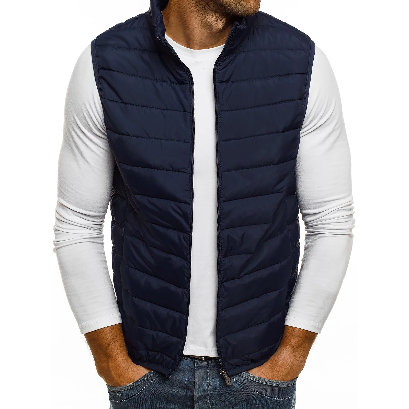 2024 Men's Utility Vest - Casual, Sustainable, and Warm