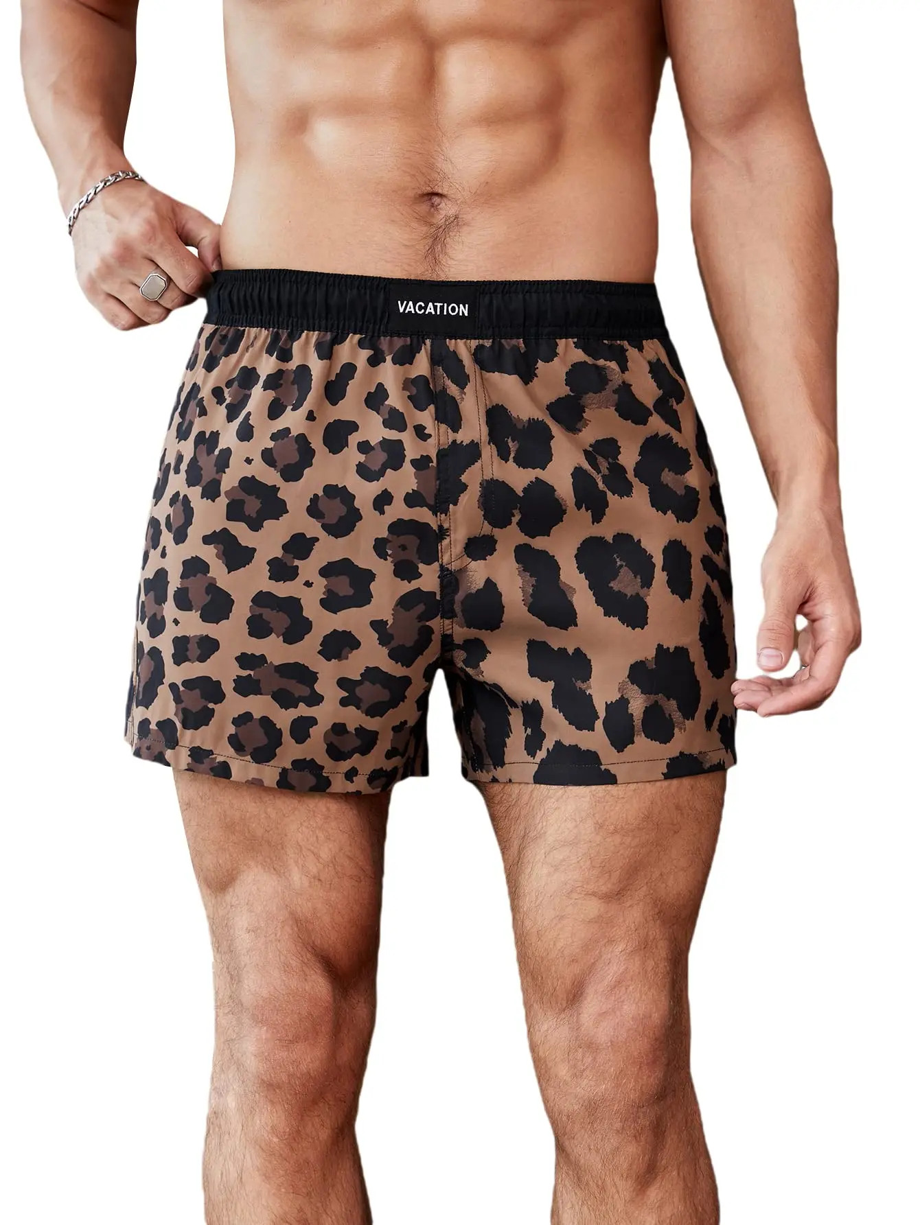 Mens Swim Trunks Quick Dry Swim Shorts With Mesh Lining Funny Swimsuits 5.5" Bathing Suits  Summer Beach Shorts Swimming Suit