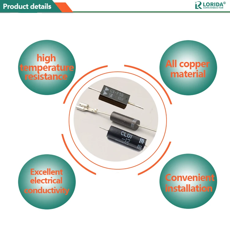 Lorida Supplier GH05U12J 500Ma 12KV 50Ns Medical Image Power Supply Authentic High Voltage Rectifier Diode GH05U12J