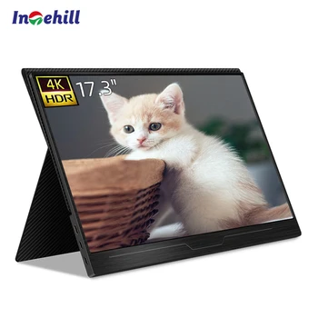 Computer Monitor 4K 17.3 inch Portable HDR Gaming Screen by Intehill