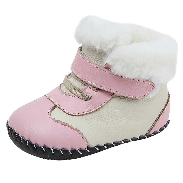 Latest Design Snow Boot Keeping Warm Optional Colors Genuine Leather baby doll boots