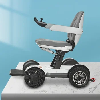 Good Price Ultra Light Mobility Automatic APP Remote Control Portable Folding Smart Robot Electric Power Wheelchair Foldable