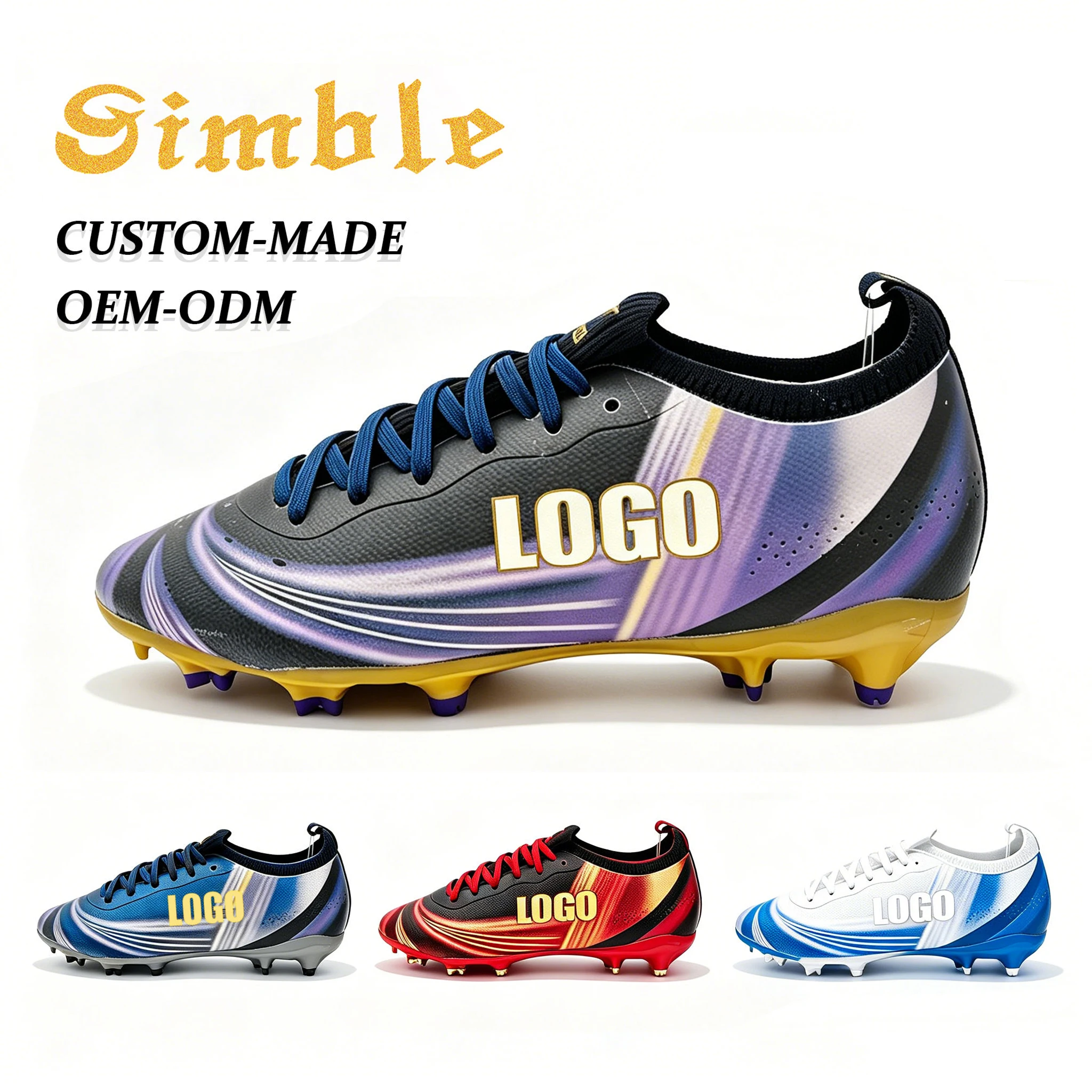 Original Custom Soccer Shoes Manufacturer Professional TPU FG/AG Soccer Cleats Botines Futbol Football Boots