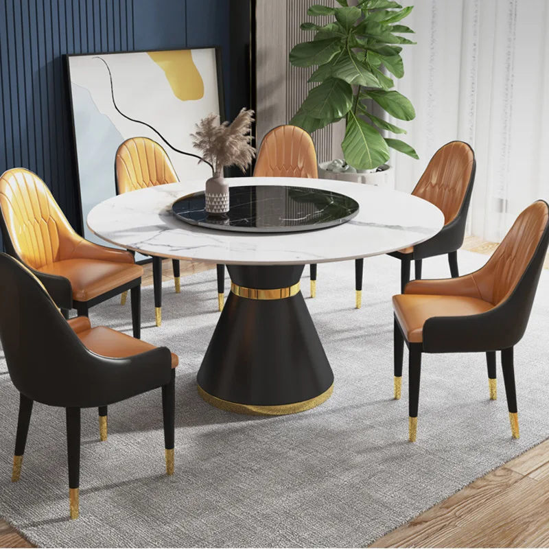 Dining table deals with revolving center