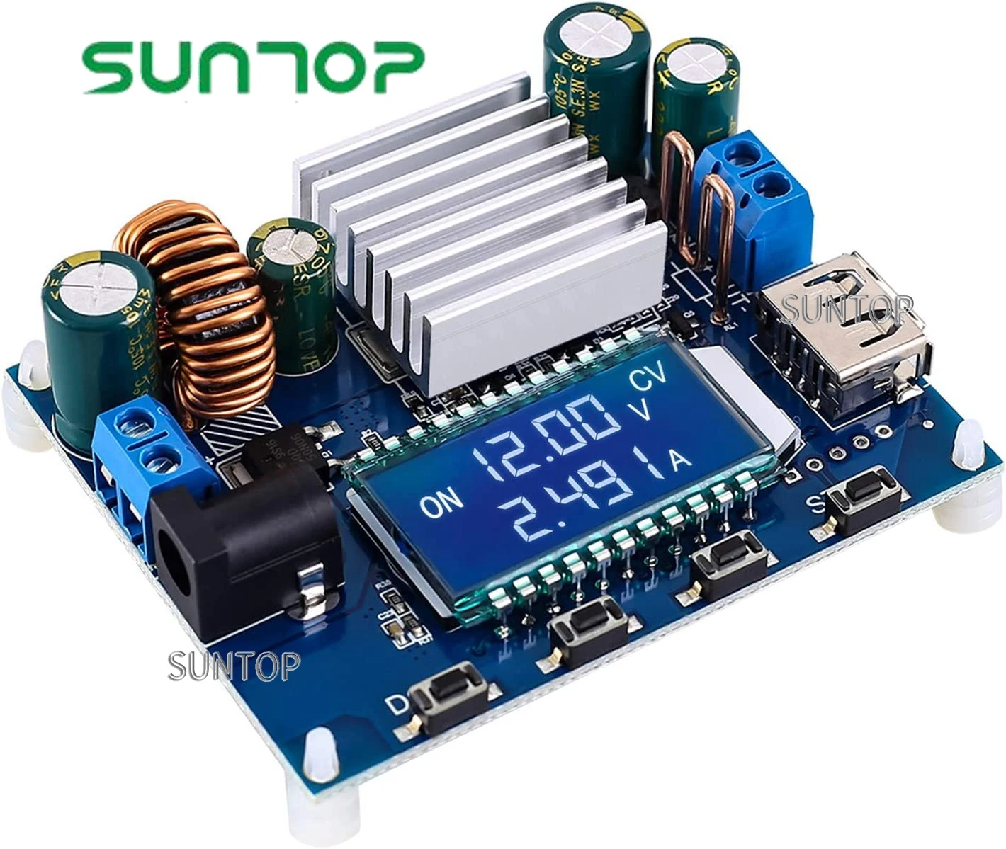 DC Buck Boost Power Supply Module - Adjustable Voltage Converter