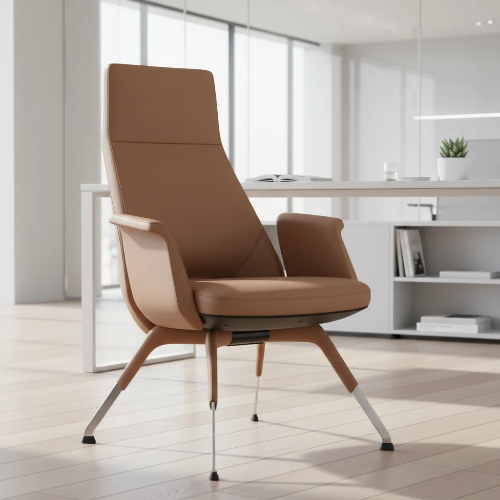 Modern Design Ergonomic PU Leather Executive Task Chair with Adjustable Height 2