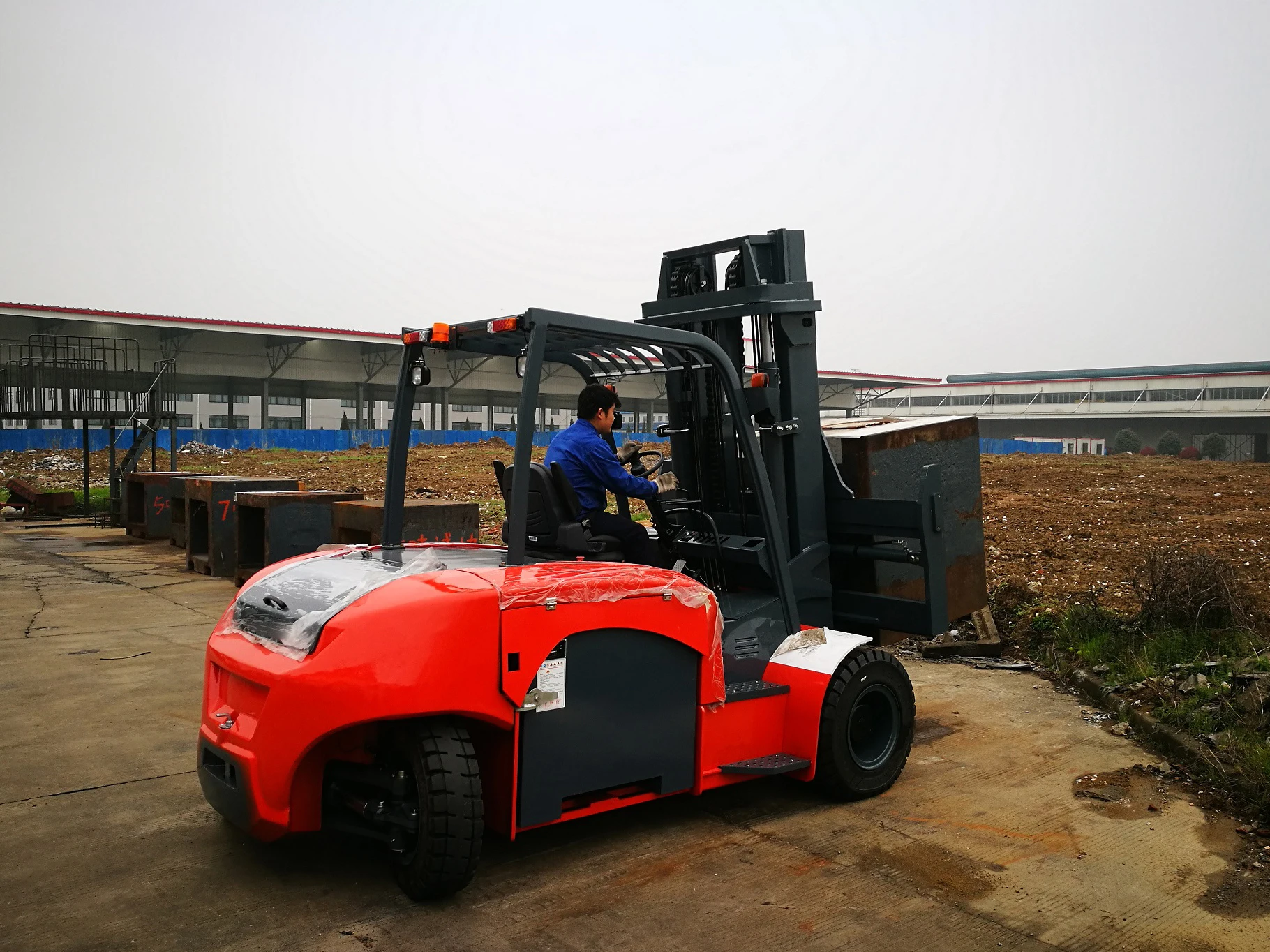 10ton Electric Forklift Trucks Heli Forklift Cpd100 From China For Sale ...