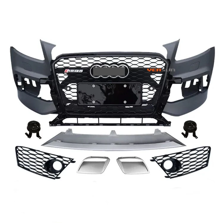 2013 2014 2015 RSQ5 Bumper with Grille Assy for Audi Q5 RSQ5 Body Kit