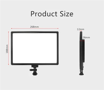 Kingma Portable Led Panel Light with Build-in Battery for Camera Vlogging Living Professional Photography product image