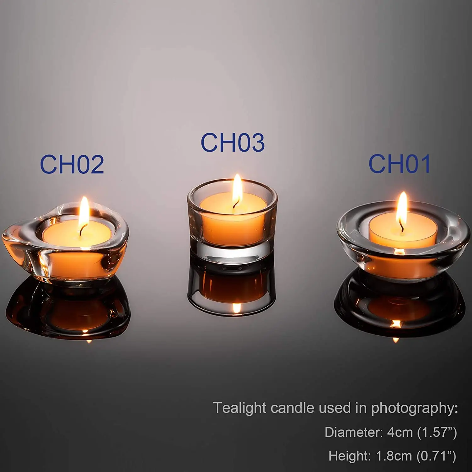 Glass Tealight Votive Candle Holder Clear Tea Lights Candle Holders For