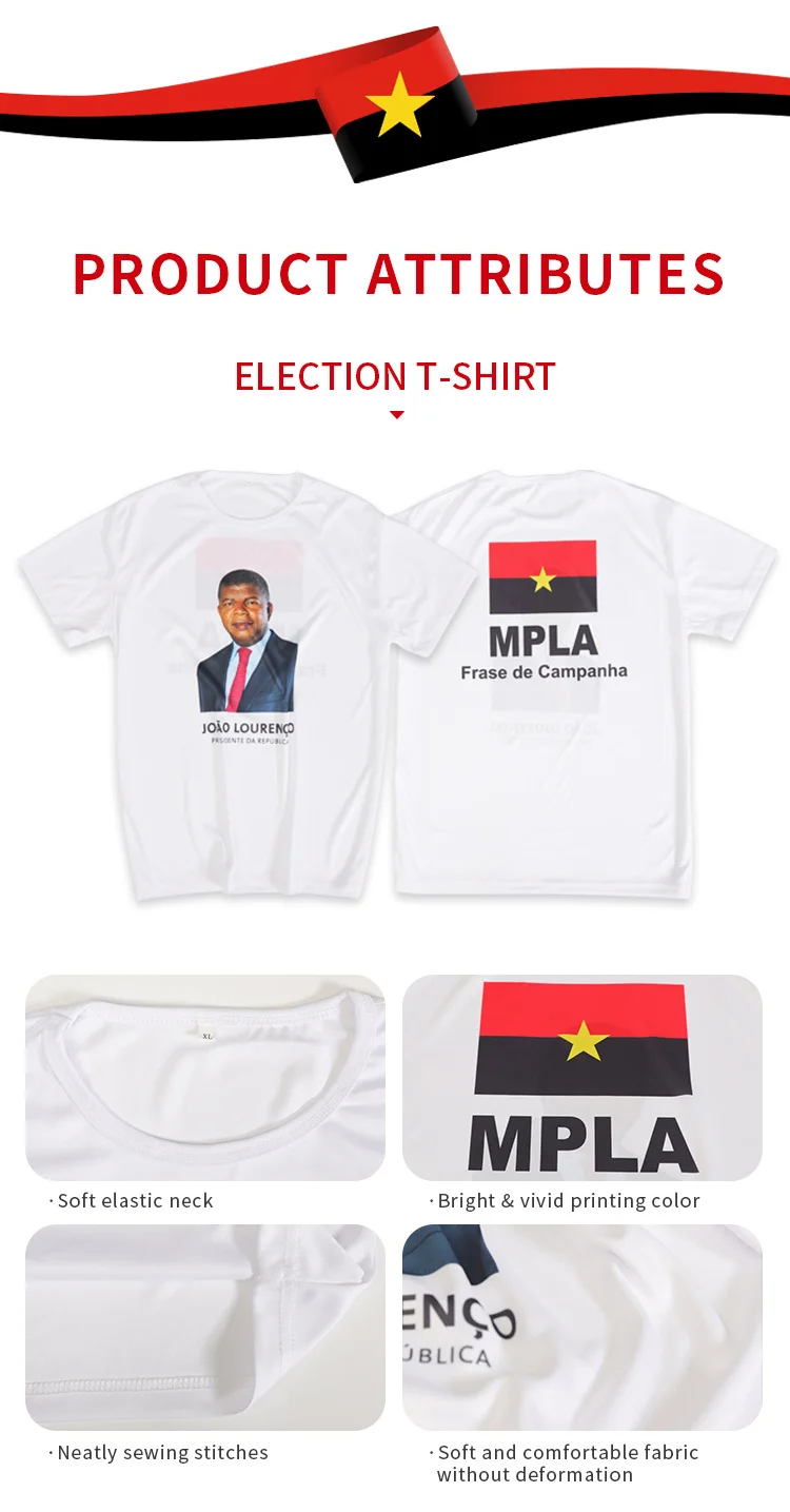 Gahumi Election Promotional Items Manufacturer Custom Angola Flag Banners for Campaign