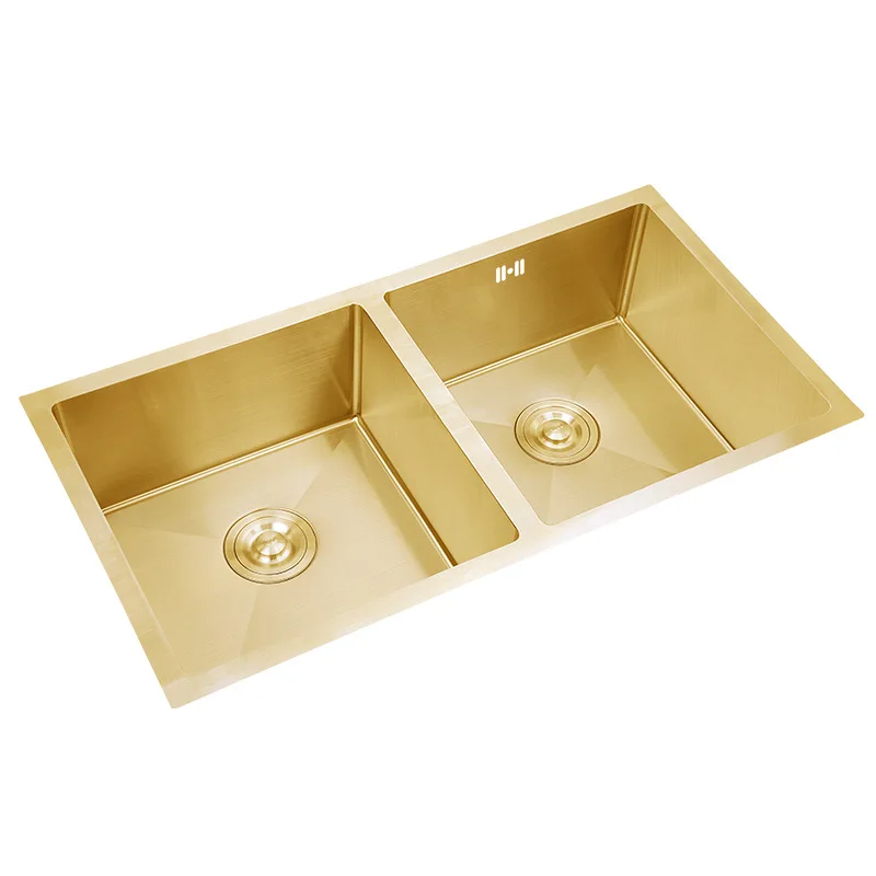 Modern Design Commercial Double Bowl Square Kitchen Sink 9045 Perfect