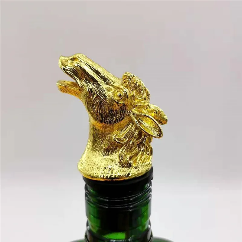 Stainless Steel Liquor Metal Dragon Shaped Red Animal Moose Head Christmas Wine Pourer Buy