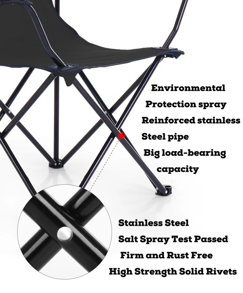 For Campaign Activities Lightweight Fishing Custom Portable Folding Heavy Duty Folding Beach Chair