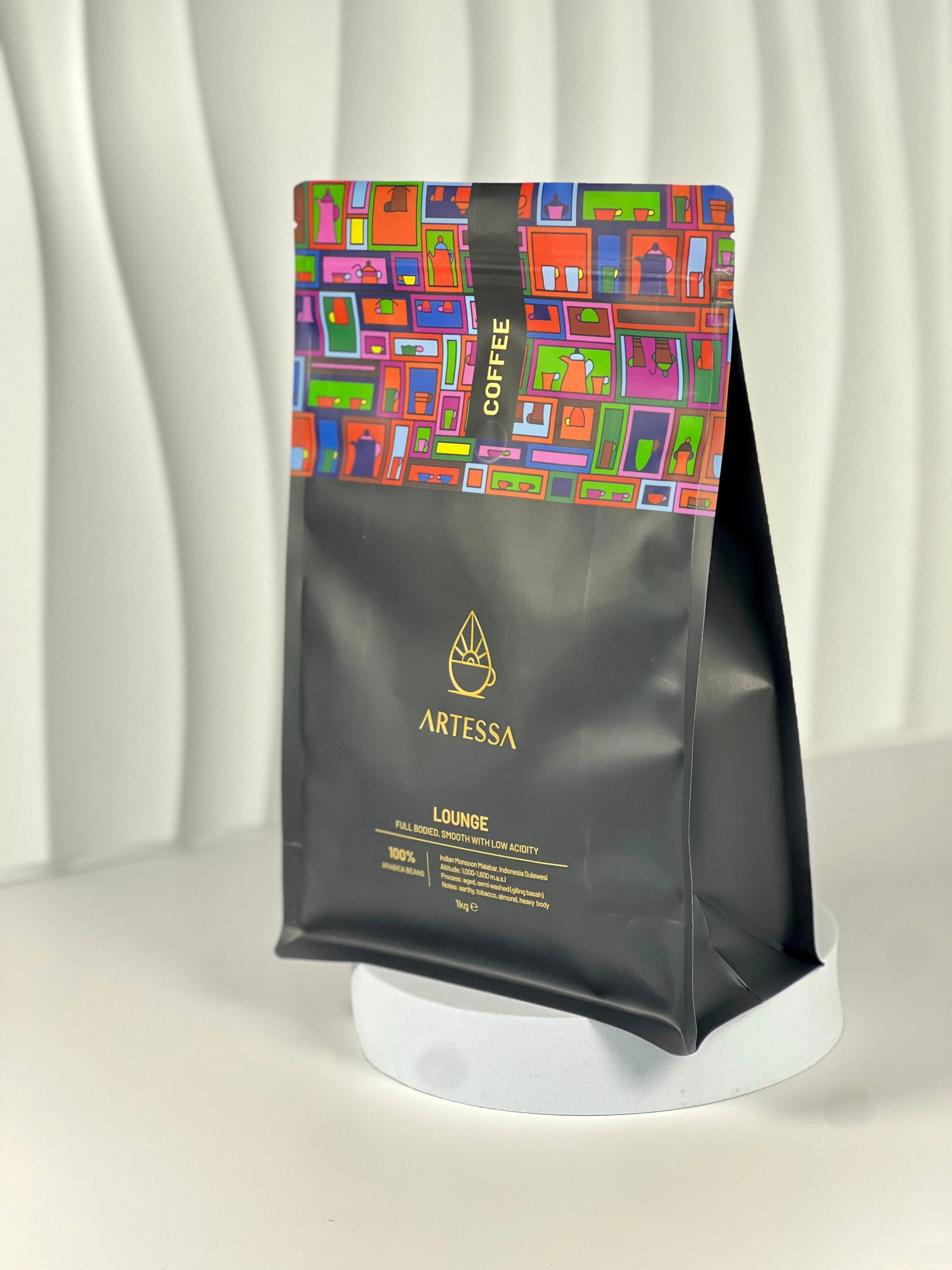 Customized Order 12Oz One Way Valve Printed Coffee Bag Zipper Bag Plastic Food Packaging for Candy Coffee