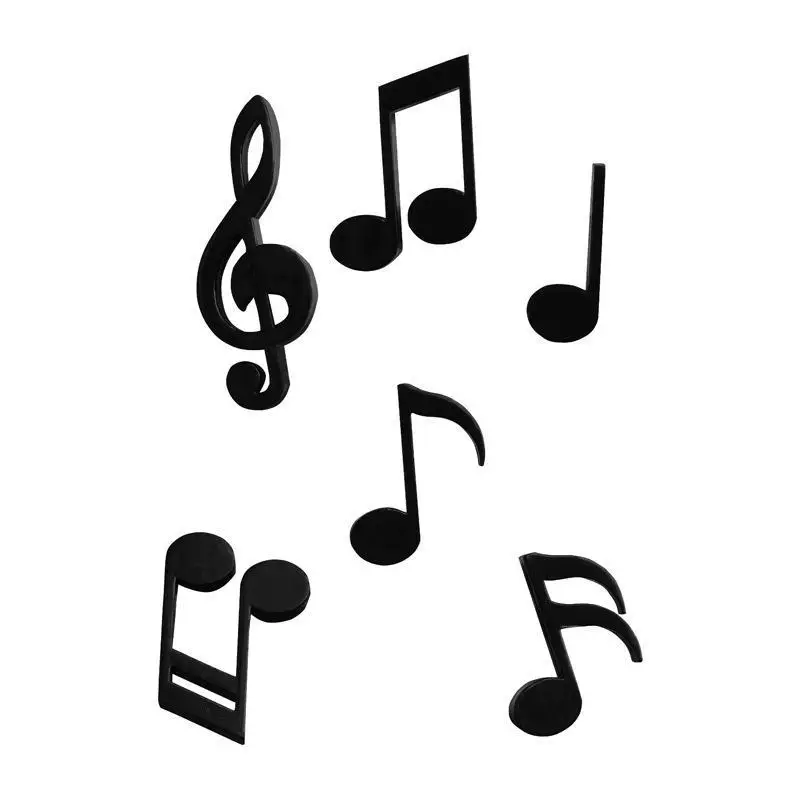 Fun 3D Polyresin Magnetic Sticker Creative Piano Clef Design for Refrigerator New York Theme Souvenir Gift