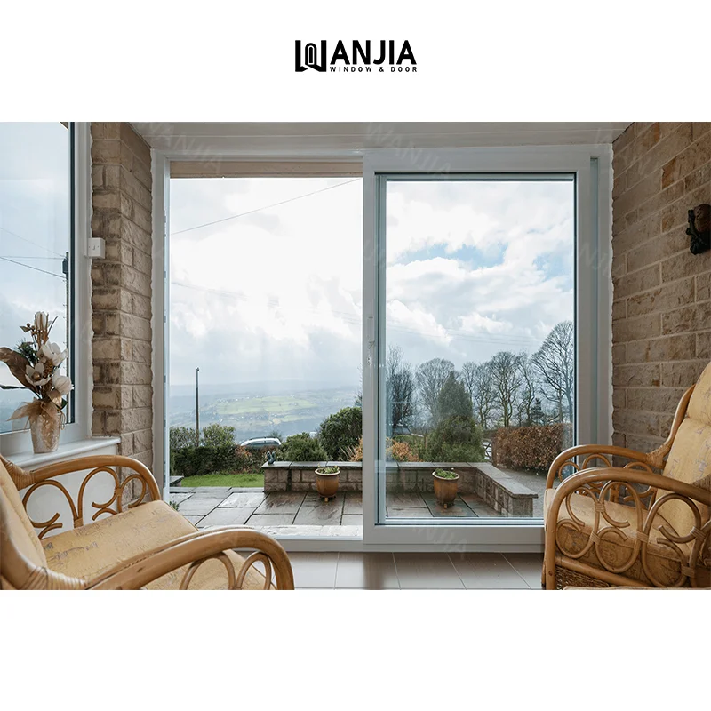 Minimalist Design Upvc Door External Sliding Door Plastic Pvc Sliding Glass Doors