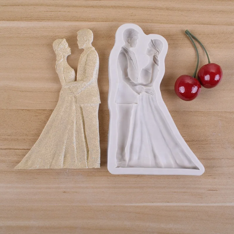 Details about   Couple Bride And The Bridegroom Shape F0598 soap Fondant tools decorating for