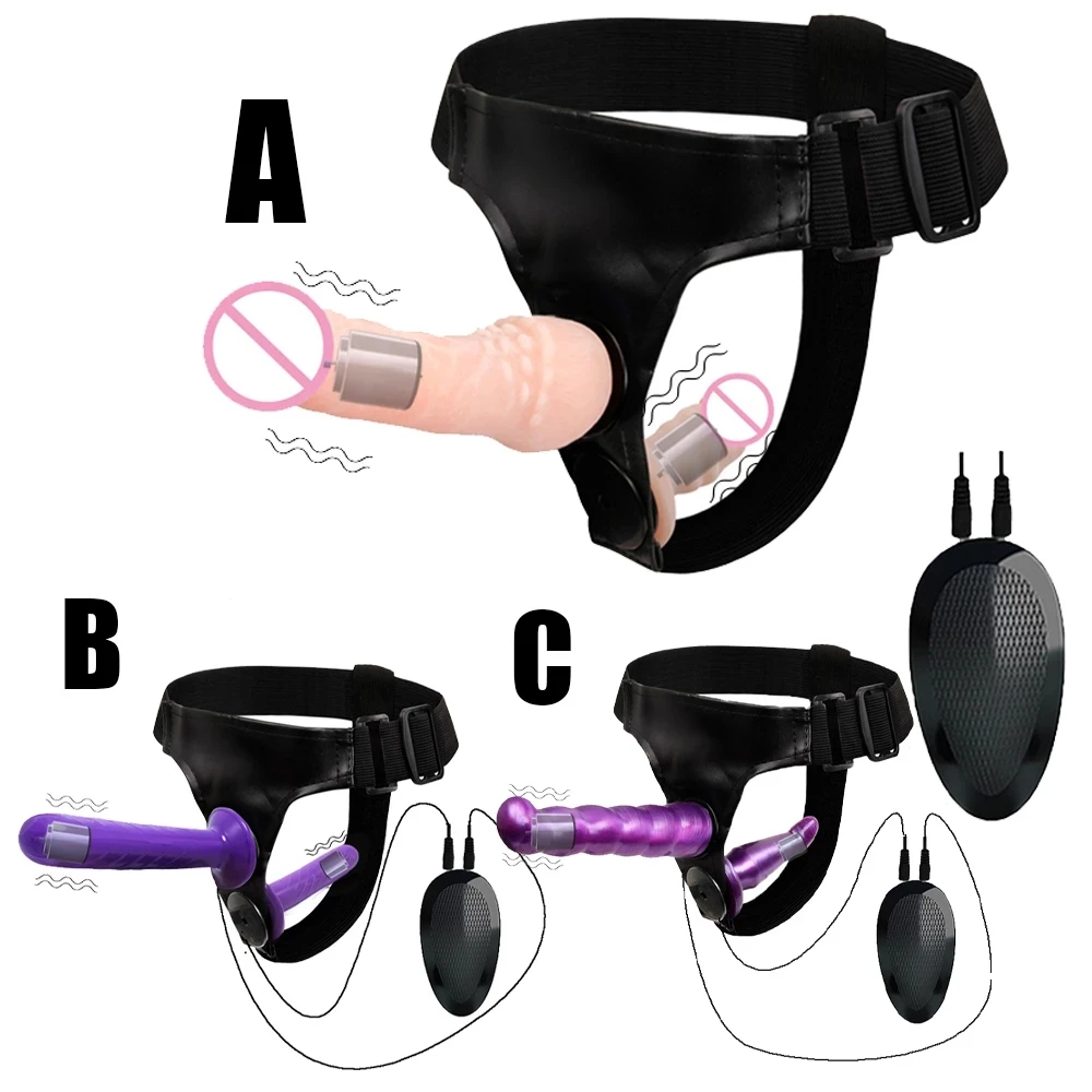 Wholesale Double Penis Realistic Dildos Strapon Ultra Elastic Harness Belt Strap On Big Dildo Vibrator Sex Toys For Woman From m.alibaba