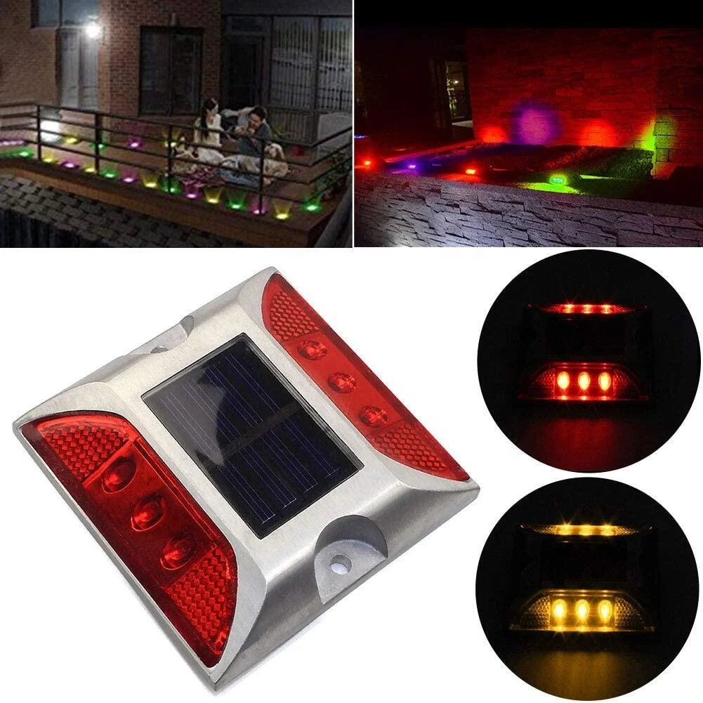 Алюминиевый светоотражающий дорожный отражатель на солнечной батарее/Дорожный кошачий глаз/Дорожный маркер