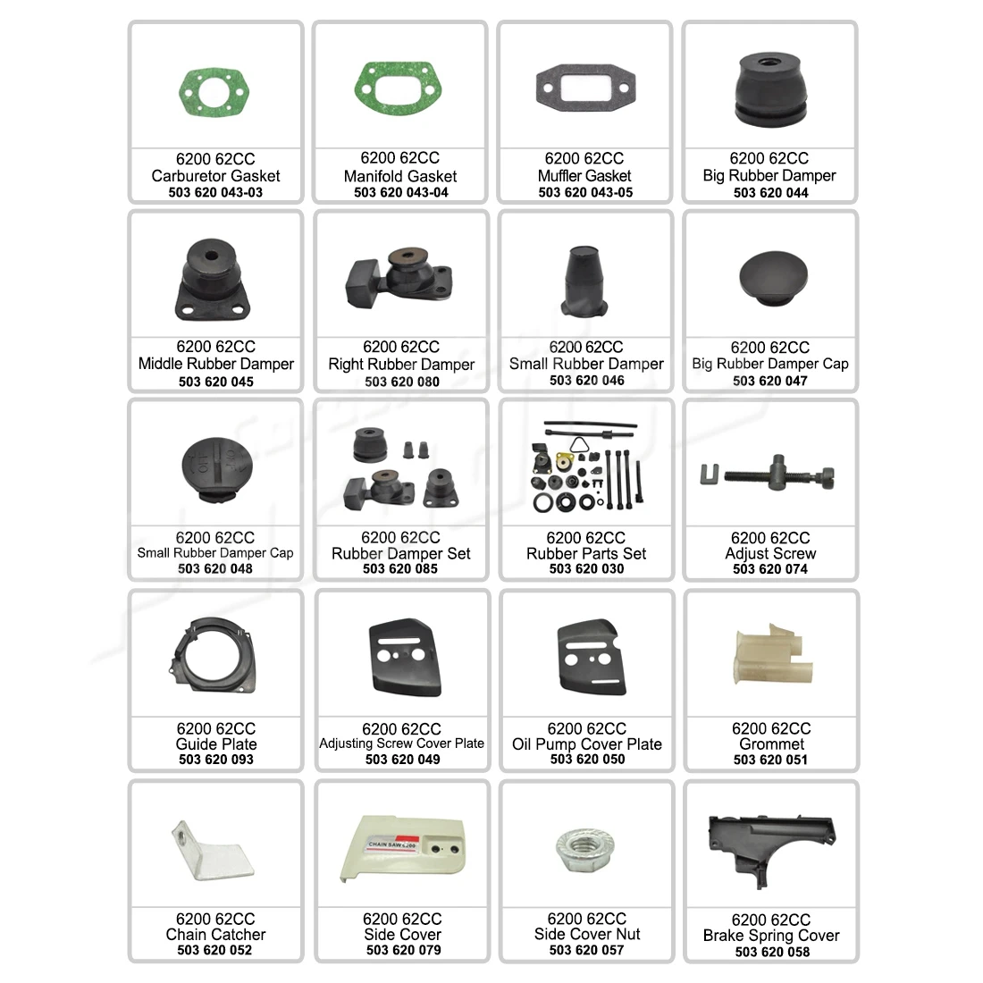 62CC Chainsaw Crankshaft - Replacement Part for Zenoah G6200
