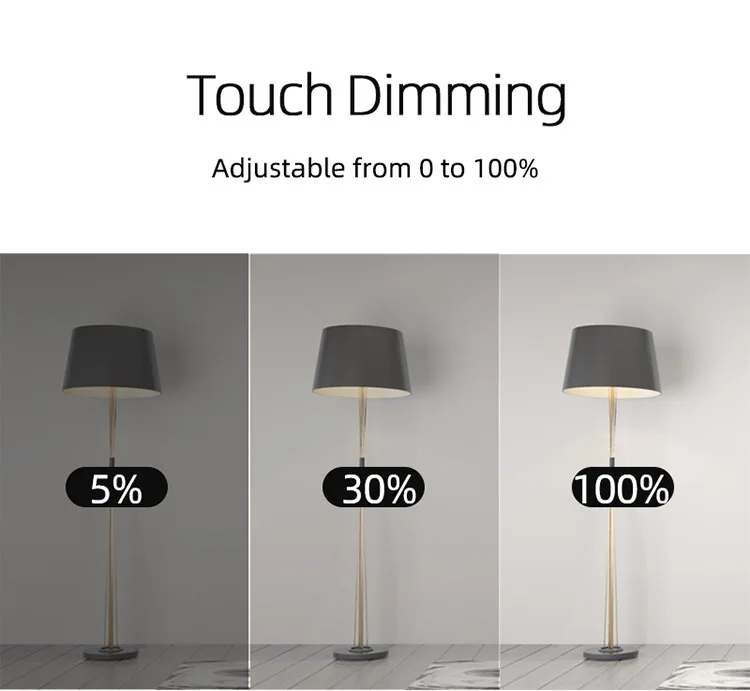 LEDEAST DS-172 110V 220V Tuya Smart Wifi Voice Control Switch White Black Gold Touch Smart Dimmer Switch