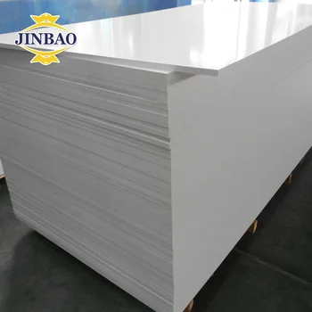 JINBAO 4x8 large colored board price manufacturer high density 3mm 16mm extruded plastic rigid pvc foam sheet board