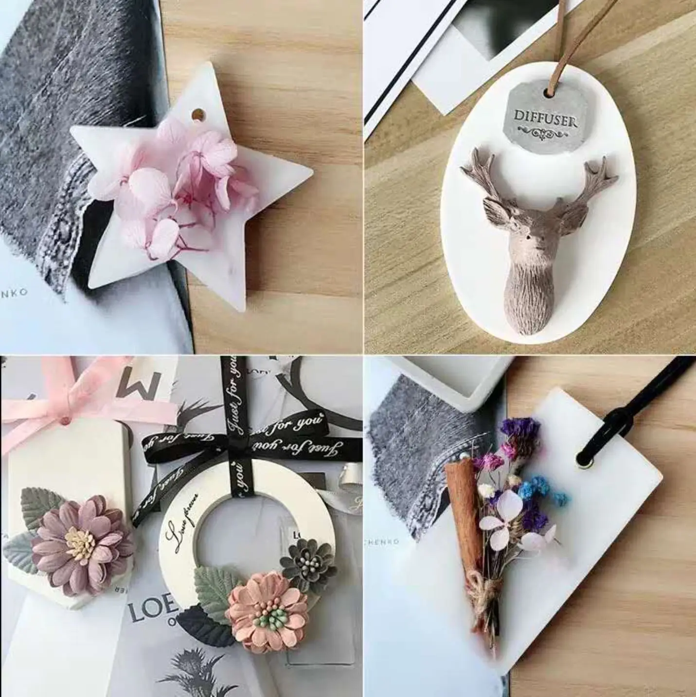 DIY 24 Types Custom Oval Round Rectangle Heart Shape Aromatherapy Wax Melt Mold Silicone Candle Plaster Ornaments Mould for Soap