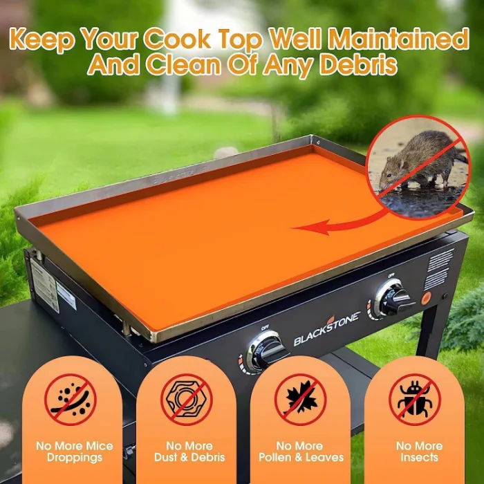 OEM ODM Hot Sales Black Stone BBQ Grill Silicone Protective Mat Wholesale Silicone Grill Mat 36/28/22/17 Inch manufacture