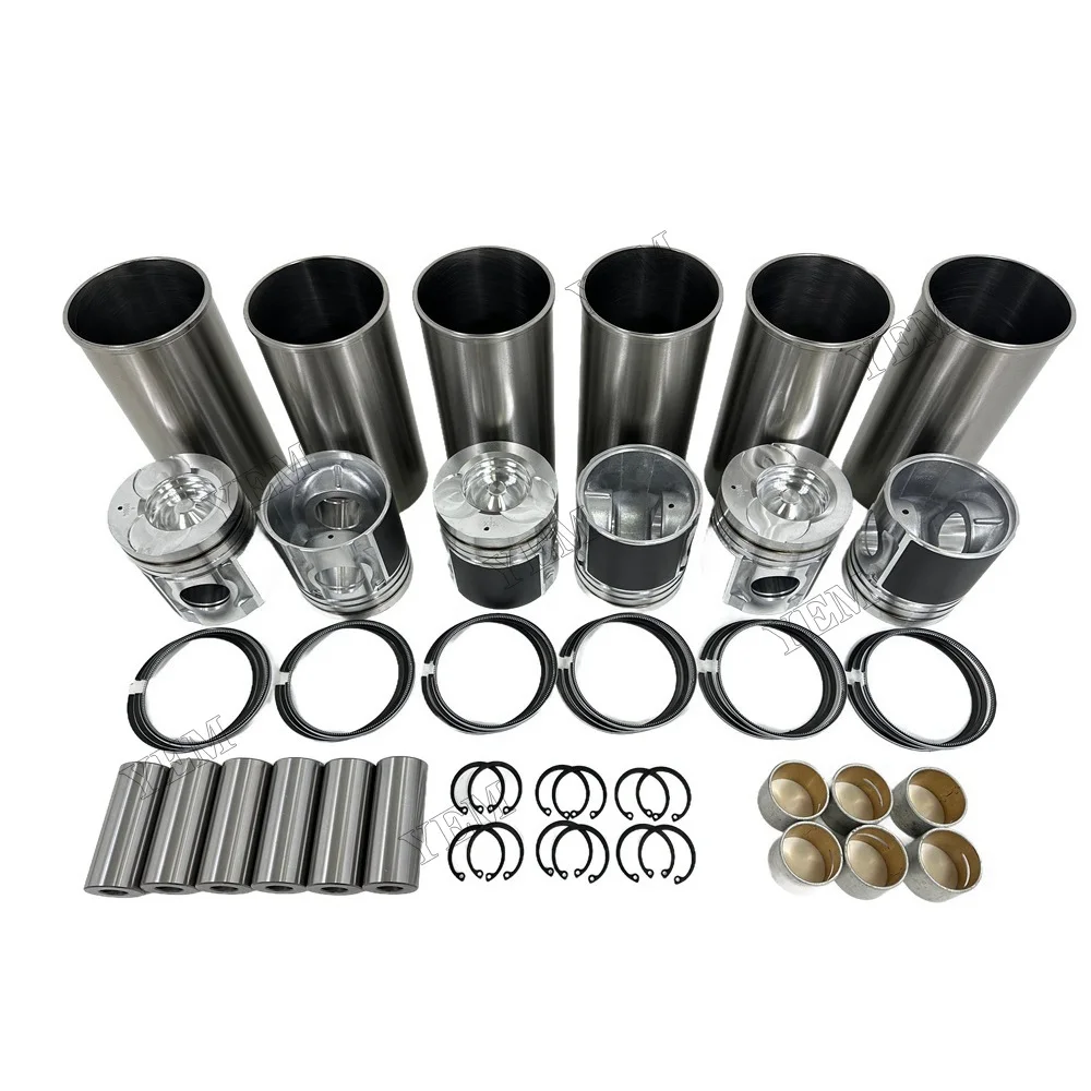 Cylinder Liner Kit Compatible for Doosan / for Develon DE08 Engine Parts Manufacturer 4