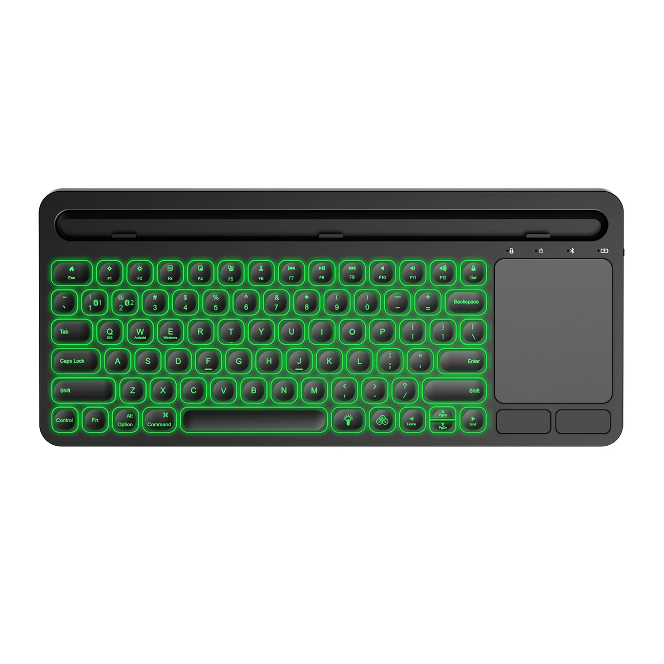 Custom Multi Device Tablet Russian Spanish Backlight Wireless bluetooth Keyboard Backlit Keyboard for ipad Tablet Smart Phone