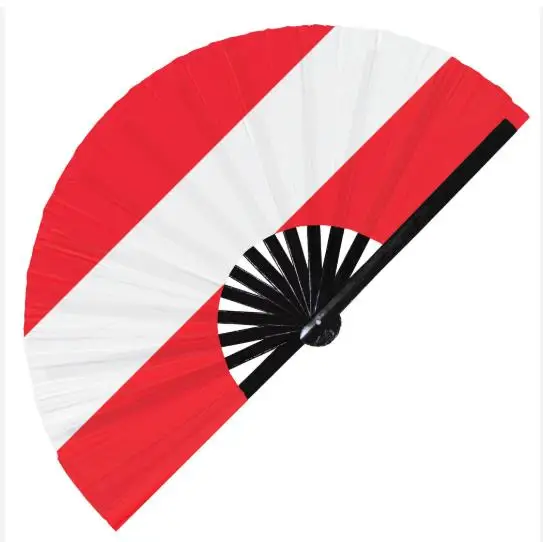 Iraq Soccer Tournament Hand Fan Decorative Folding Fan For Fans_voghion.com