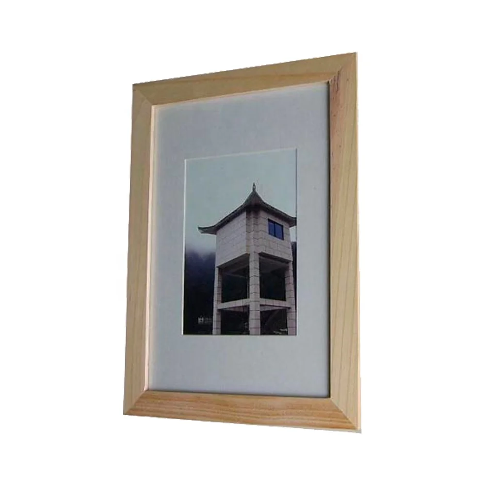 Customizable size thickness picture frame frame lined with matboard mounting factory