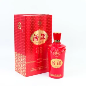 Jingui Fenjiu Red Edition 53% Vol. Chinese Baijiu Solid-State Fermented a Crimson Celebration of Fortune and Tradition