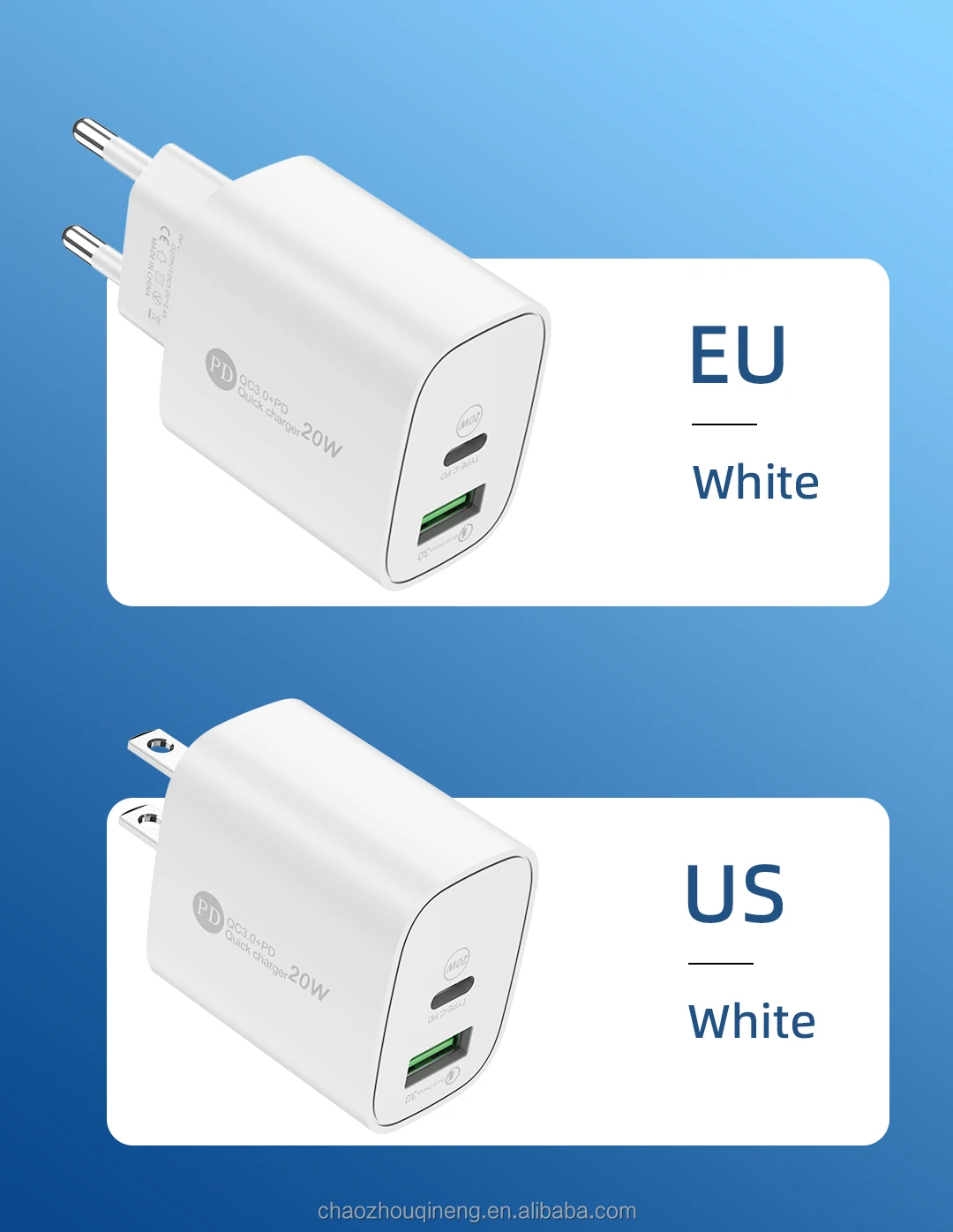 Portable Bulk Usb Phone Charger 5V2A Dual-port Fast Charger Adapter Plug 2in1 Mini PD Charger for Phones Wall Charger Type c OEM H4ccfa852de854f31bc7f391dcb53ab72y