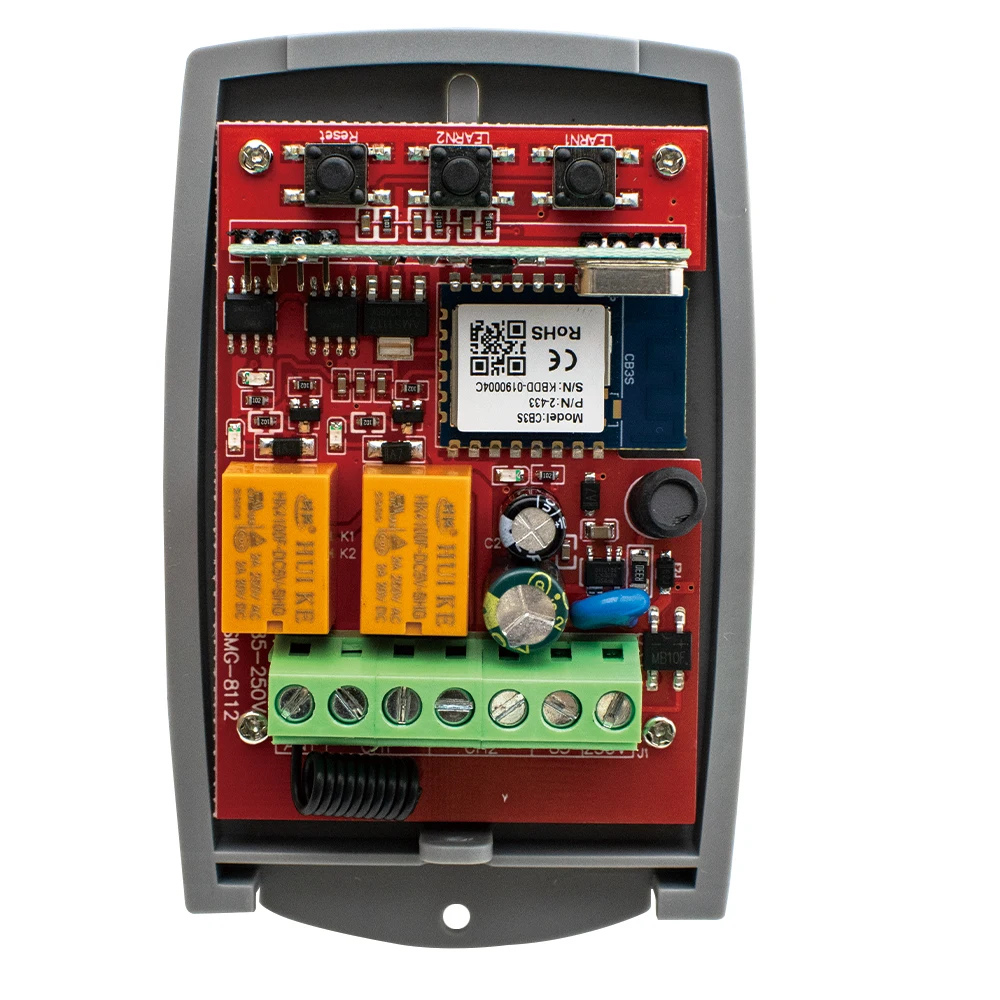 Tuya Smart WiFi 433MHz Garage Door Receiver – 2CH, Works With Alexa & Smart Life