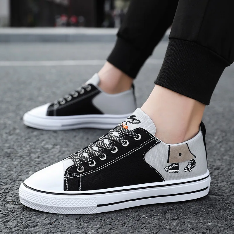 Оптовая продажа, новая модная повседневная мужская холщовая обувь, Лидер продаж, спортивная обувь для бега