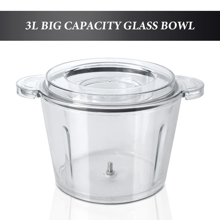 Big Capacity 3L Meat Grinder & Veggie Chopper with Glass Bowls Baby Food Vegetables Meat Fruits Grinder Mixer