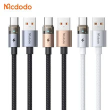 Mcdodo 518 LED Light Metal Housing USB Cable Fast Charge AFC VOOC QC4.0 100W 6A for OPPO VIVO XIAOMI SAMSUNG Android Smartphones