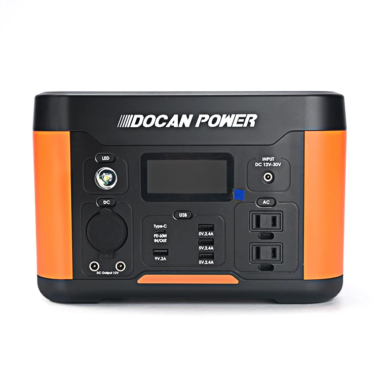 500W Portable Power Station 12V/14.8V 35AH Solar Generator System AC DC  110V 220V Outside Camping Ebike ESS Bank Pack