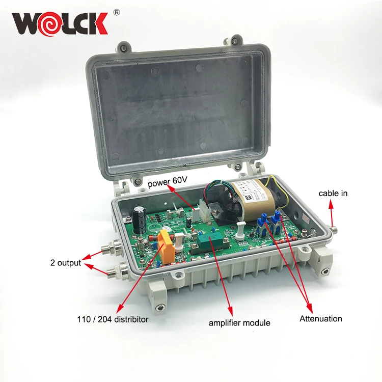 Amplificateur Distribution TV 8 Voies SHUIYUE – Gain élevé, Filtre 4G, 87-2350 MHz, Pour Intérieur