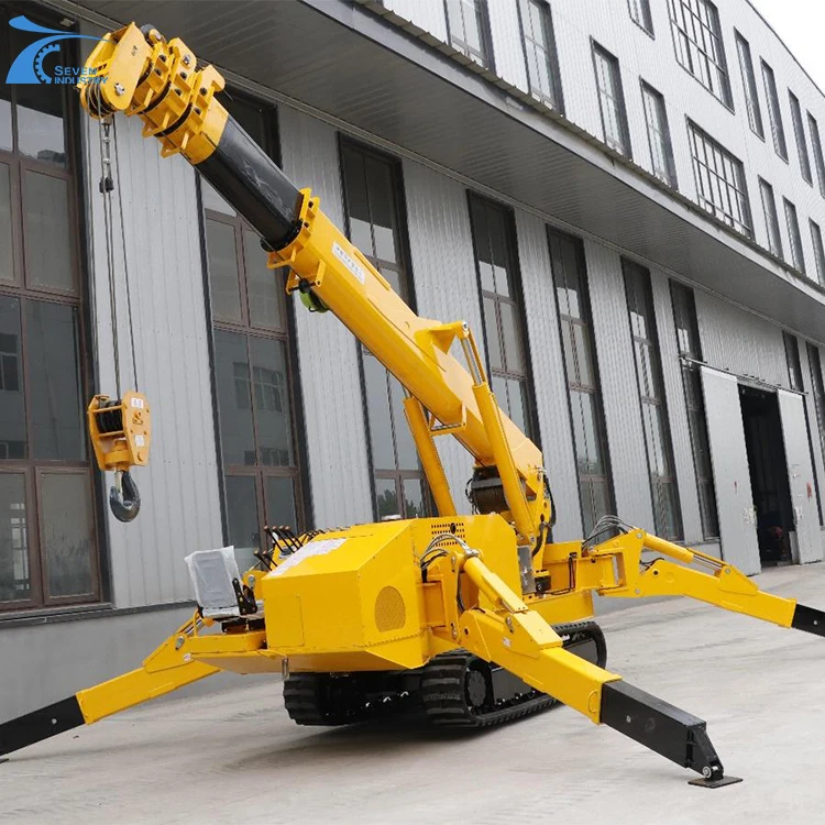 1 Ton Mini Spyde Crane Crawler Light Movable Crawler Spider Crane Company