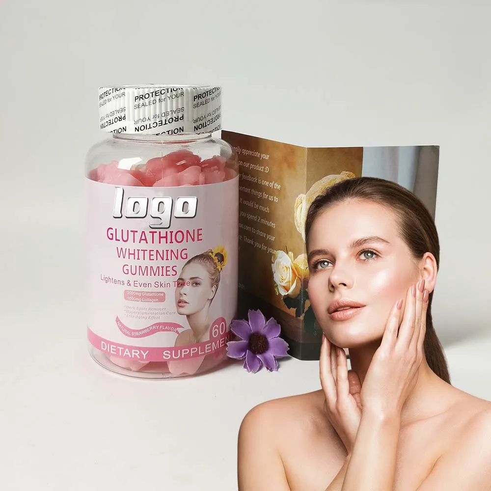 3000mg Whitening Beauty Skin Glutathione Collagen Gummy Lighten Smooth Skin  boost Immunity Gummies Supplements