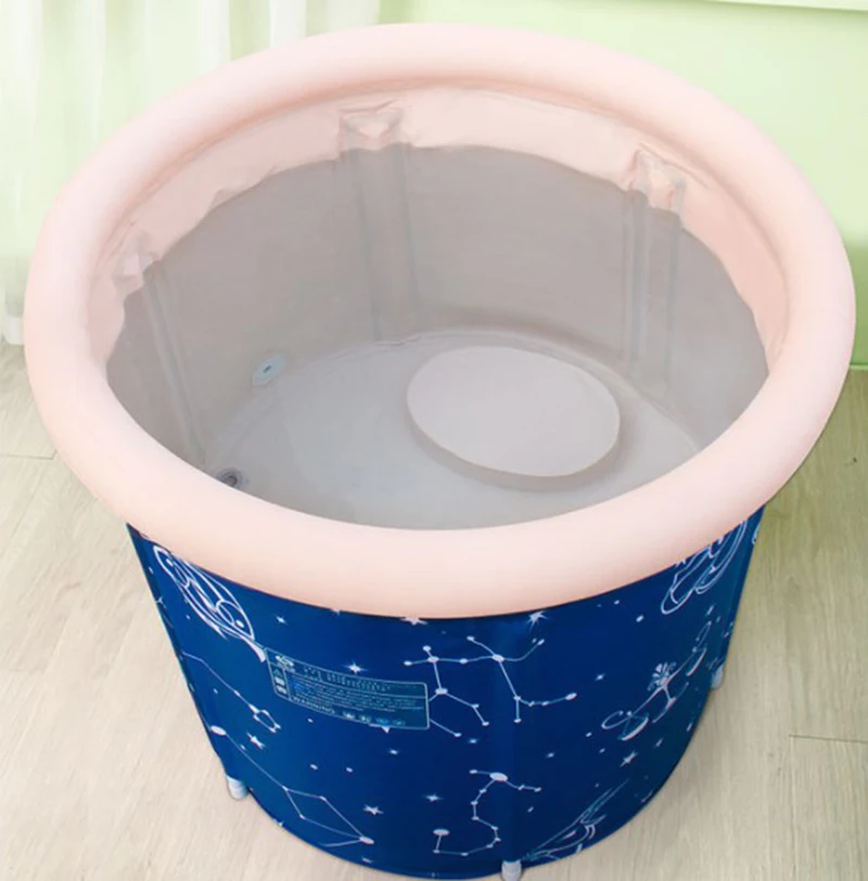 Портативная свободно стоящая Складная Пластиковая круглая Ванна для взрослых душа из ПВХ